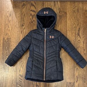 Under Armour Kids Black Puffer Jacket size 6